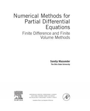 دانلود کتاب Numerical Methods for Partial Differential Equations. Finite Difference and Volume