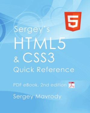 دانلود کتاب Sergey’s HTML5 & CSS3 Quick Reference
