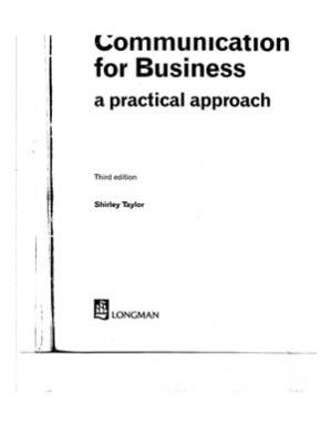 دانلود کتاب Communication for Business – A Practical Approach