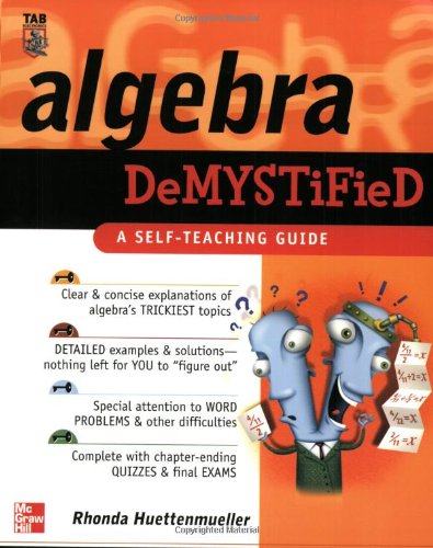دانلود کتاب Algebra Demystified : A Self Teaching Guide (Demystified