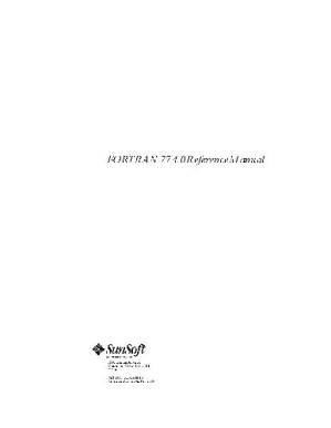 دانلود کتاب Fortran 77 4.0 Reference Manual