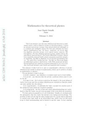 دانلود کتاب Mathematics for theoretical physics