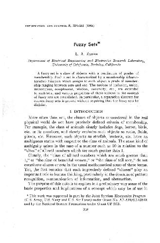 دانلود کتاب Fuzzy sets