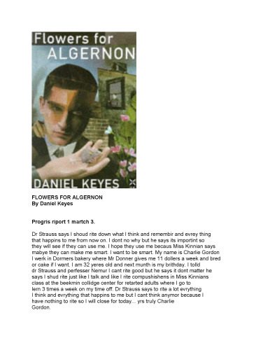 دانلود کتاب Flowers for Algernon