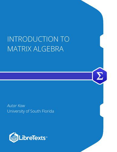 دانلود کتاب Introduction to Matrix Algebra