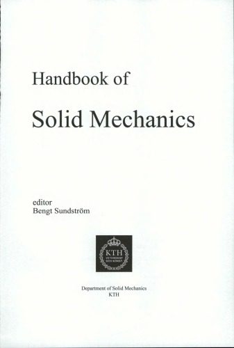دانلود کتاب Handbook of Solid Mechanics
