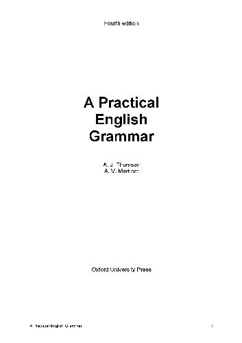 دانلود کتاب A Practical English Grammar