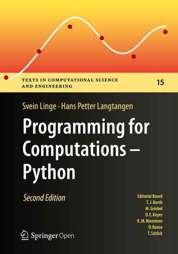 دانلود کتاب Programming for Computations – Python: A Gentle Introduction to Numerical Simulations with Python 3.6, 2nd Edition