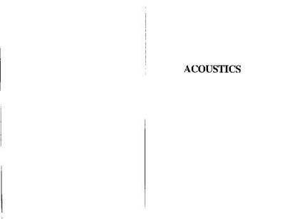 دانلود کتاب Acoustics