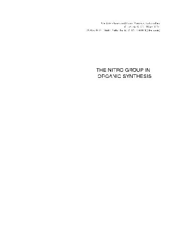 دانلود کتاب The Nitro Group in Organic Synthesis