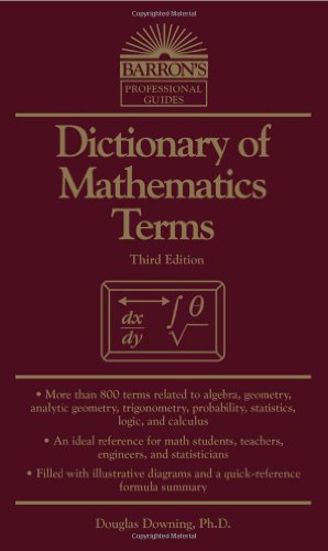 دانلود کتاب Dictionary of mathematics terms