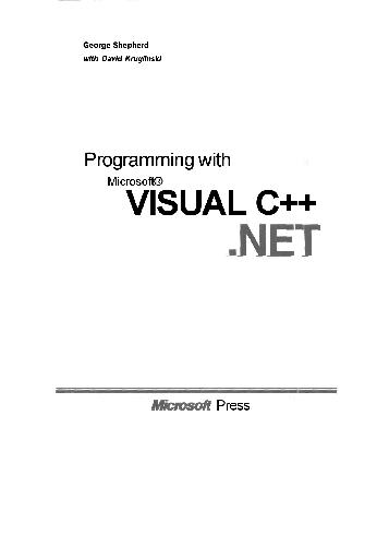 دانلود کتاب Программирование на Microsoft Visual C++ .NET