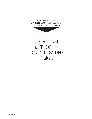 دانلود کتاب Computer-Aided Design Engineering and Manufacturing Systems Techniques Applications
