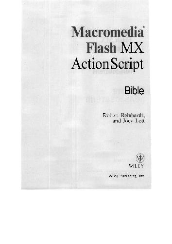 دانلود کتاب Macromedia Flash MX ActionScript