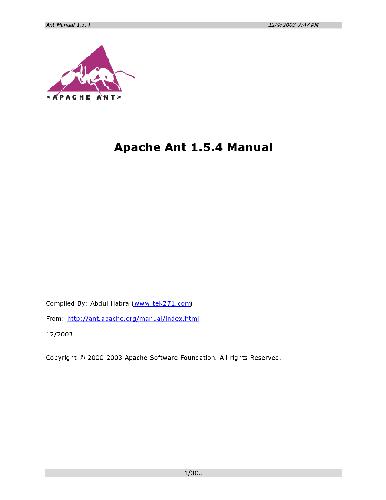 دانلود کتاب Руководство по Apache Ant 1.5.4