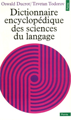 دانلود کتاب Dictionnaire encyclopédique des sciences du langage