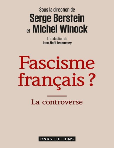 دانلود کتاب Histoire de l’antisémitisme – Fascisme français ?