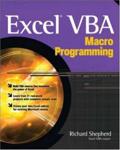 دانلود کتاب Excel VBA Macro Programming