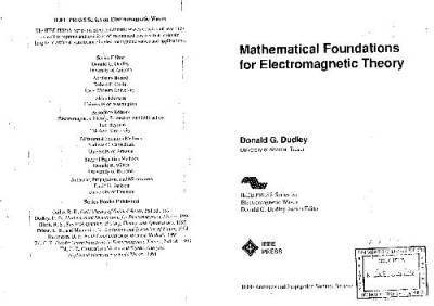 دانلود کتاب Mathematical Foundations for Electromagnetic Theory