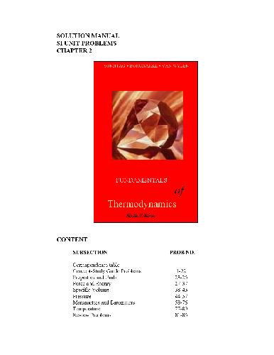 دانلود کتاب Fundamentals of Thermodynamics