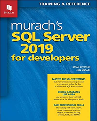 دانلود کتاب Murach’s SQL Server 2019 for Developers [2020]