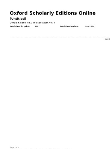 دانلود کتاب The Spectator: Volume 4