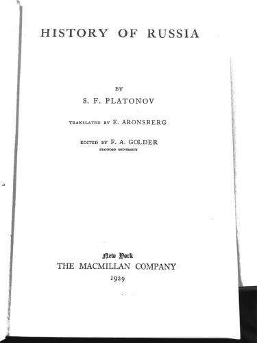 دانلود کتاب History of Russia
