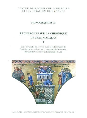 دانلود کتاب Recherches sur la Chronique de Jean Malalas