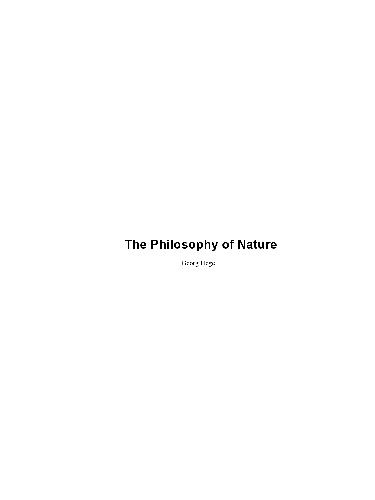 دانلود کتاب Philosophy of Nature