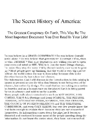 دانلود کتاب The Secret History Of USA