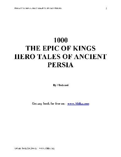 دانلود کتاب Tales of Ancient Persia