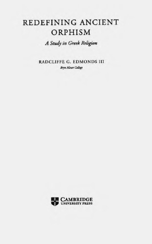 دانلود کتاب Redefining Ancient Orphism: A Study in Greek Religion