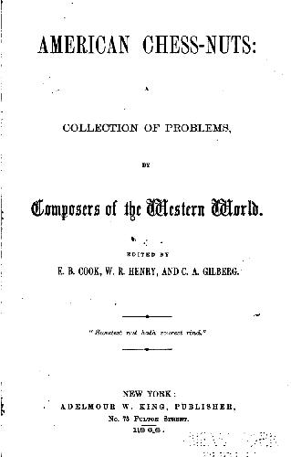 دانلود کتاب American Chess-Nuts – A Collection of Problems