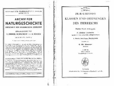 دانلود کتاب Klassen und Ordnungen des tier-reichs