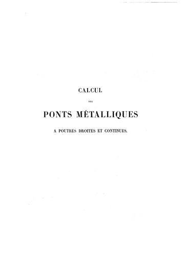 دانلود کتاب Calcul des ponts metalliques