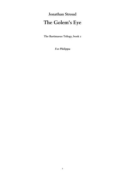 دانلود کتاب The Golem’s Eye