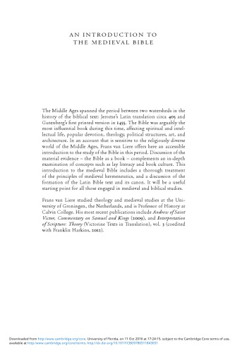 دانلود کتاب An Introduction to the Medieval Bible