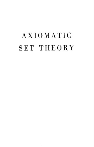 دانلود کتاب Axiomatic Set Theory