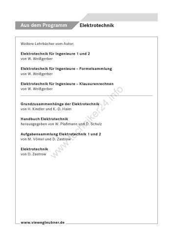 دانلود کتاب Elektrotechnik fur Ingenieure
