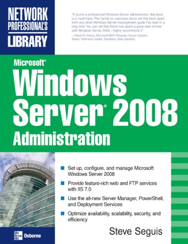 دانلود کتاب Microsoft Windows Server 2008 Administration