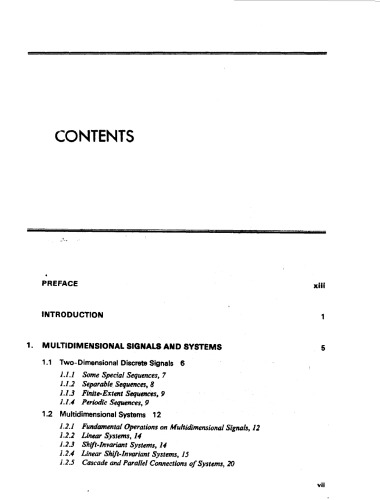دانلود کتاب Multidimensional Digital Signal Processing
