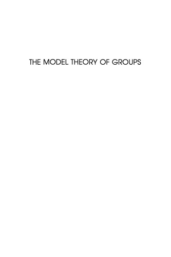 دانلود کتاب The Model theory of groups