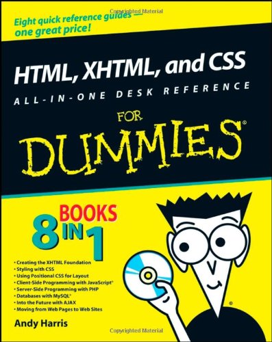 دانلود کتاب HTML, XHTML, and CSS All-in-One Desk Reference For Dummies