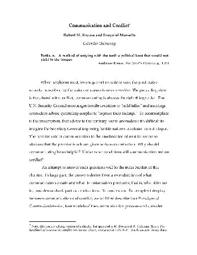 دانلود کتاب Communication and Conflict