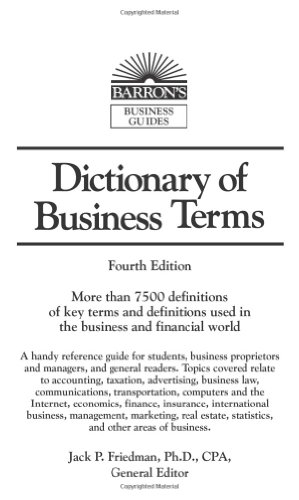 دانلود کتاب Dictionary of Business Terms