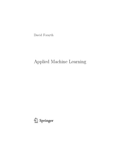دانلود کتاب Applied Machine Learning