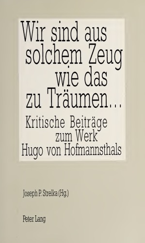 دانلود کتاب Wir sind aus solchem Zeug wie das zu träumen