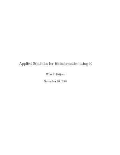 دانلود کتاب Applied Statistics for Bioinformatics using R