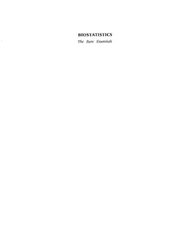 دانلود کتاب Biostatistics