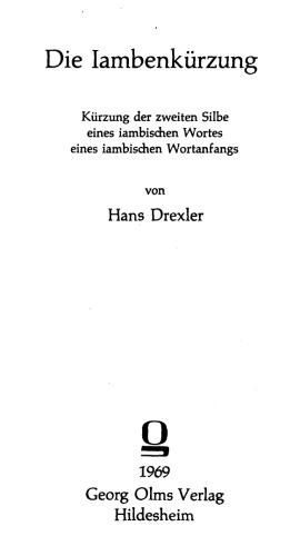 دانلود کتاب Die Iambenkurzung
